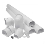 Fortress Lineset Cover Kit, 4.5", White