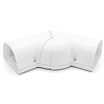 4.5" Fortress Lineset Covers, 45-90 deg Adj Flat Ell