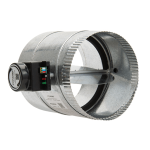 Round Zoning Damper 6" Rnd, 3 Wire, 24V Open/Close